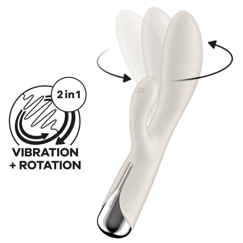 Satisfyer Vibro Rabbit Spinning Rabbit 1 11 x 3.5cm Beige
